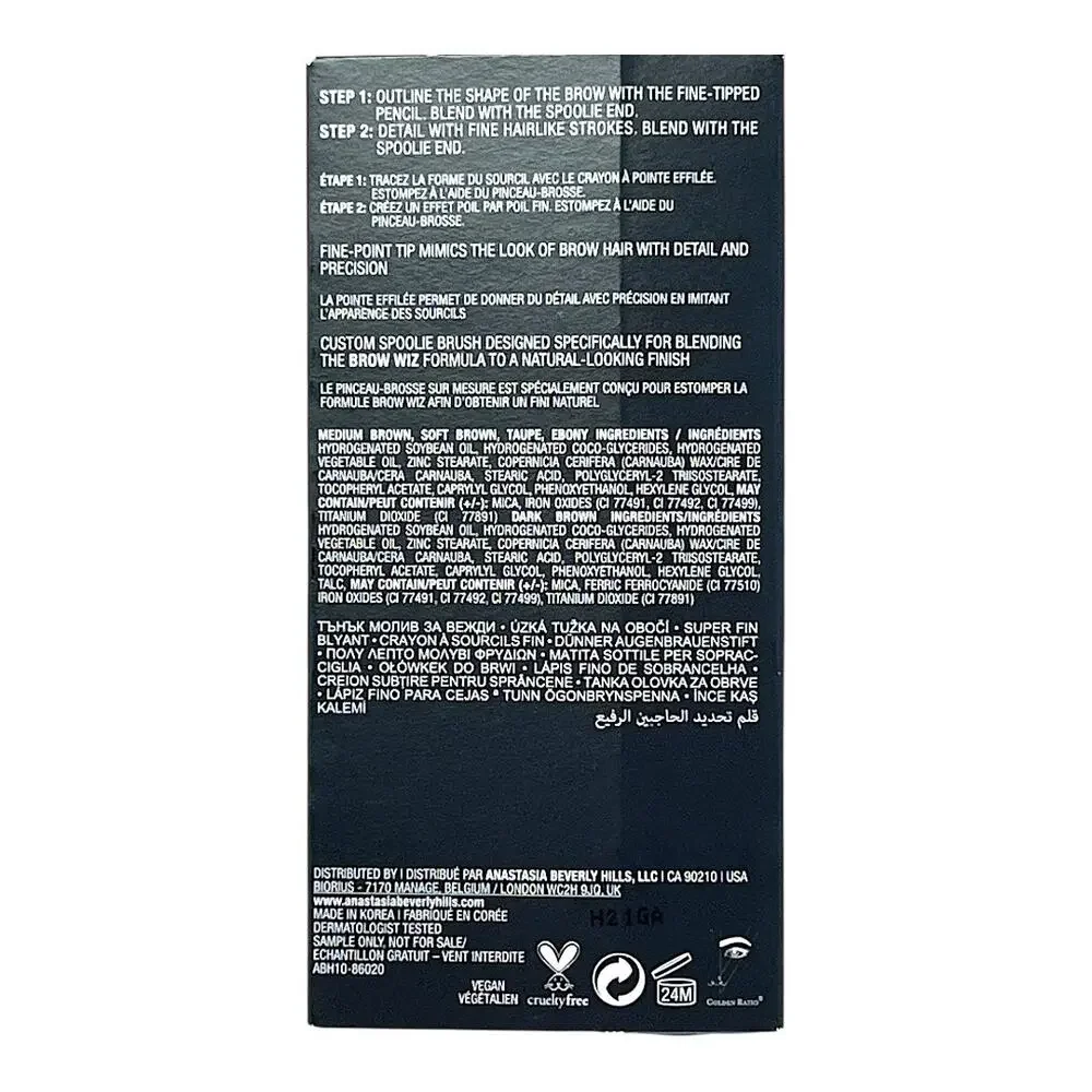 Anastasia Beverly Hills Brow Wiz Skinny Brow Pencil – Soft Brown | New